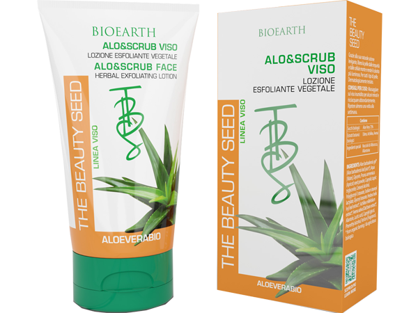 Ексфолиант за лице с алое вера The beauty seed - Bioearth Ексфолиант за лице с алое вера The beauty seed - Bioearth