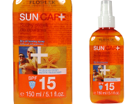 Слънцезащитно сухо улио спрей SPF 15 за тяло и коса - Floslek