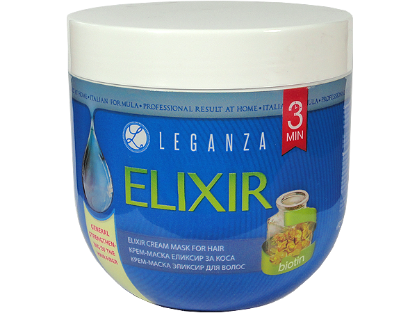 Крем-маска за укрепване на косъма с биотин Elixir Leganza - Rosa Impex Крем-маска за укрепване на косъма с биотин Elixir Leganza - Rosa Impex