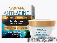 Възстановяващ нощен крем за лице против бръчки Mineral Therapy - Floslek