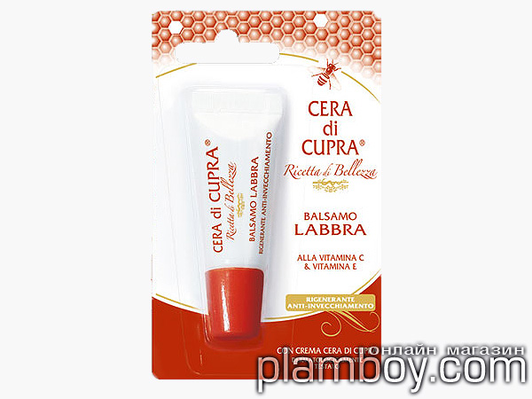 Регенериращ балсам за устни с Anti-age ефект, витамин С и Е - Cera di Cupra - Ciccarelli Регенериращ балсам за устни с Anti-age ефект, витамин С и Е - Cera di Cupra - Ciccarelli